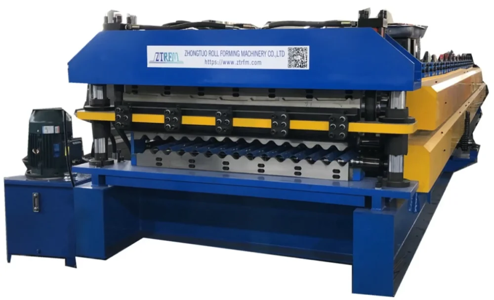 Arc and Trapezoid Double Layer Roofing Tile Forming Machine:High Efficiency Custom Solution 3 Play
