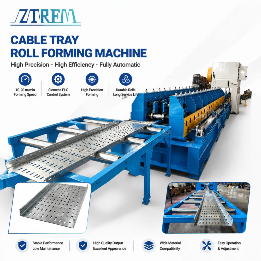 Cable Tray Roll Forming Machine – Automatic High-Precision Cable Tray Production Line 18 Cable Tray Roll Forming Machine