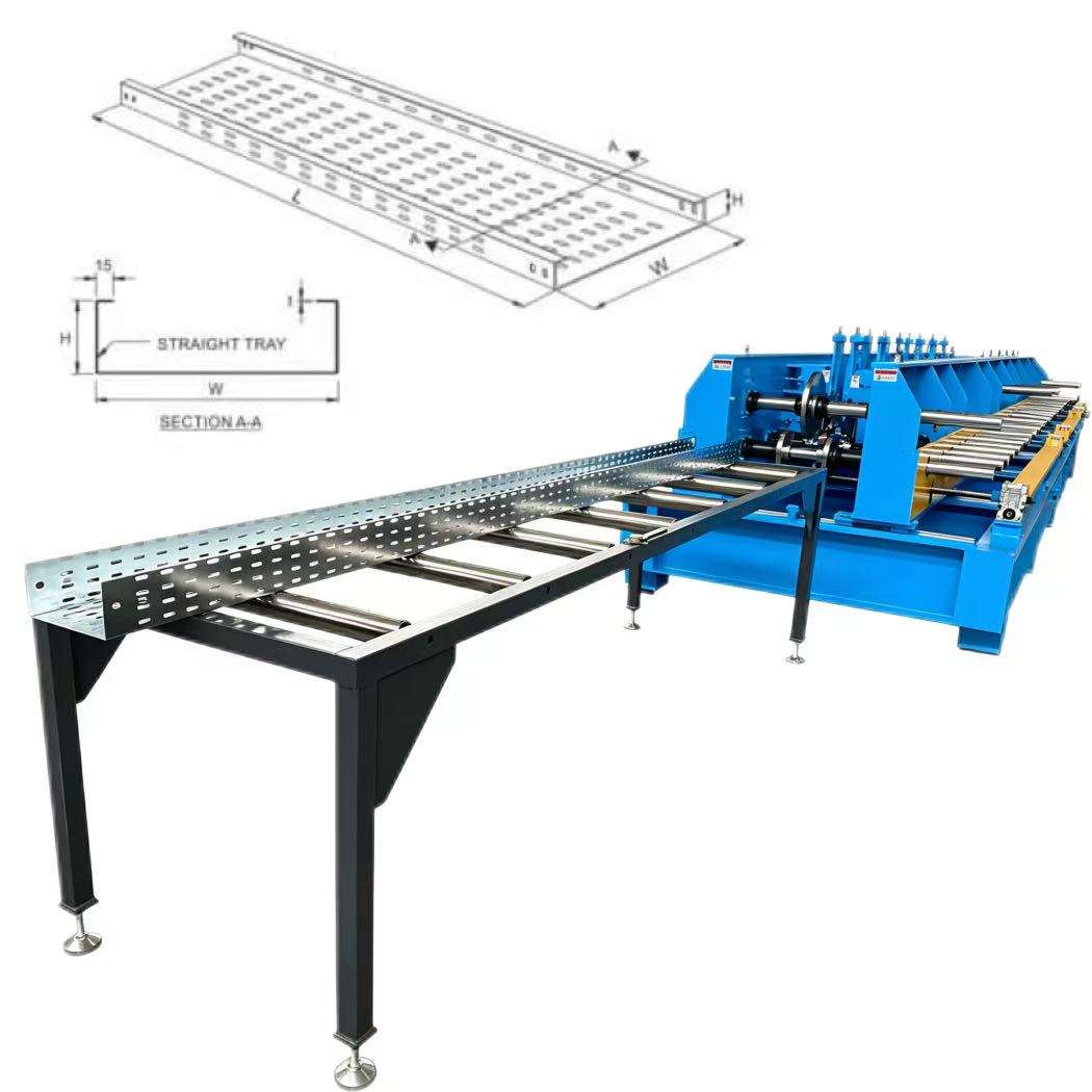 Cable Tray Roll Forming Machine | Auto Adjustable Line 16 Cable Tray Roll Forming Machine