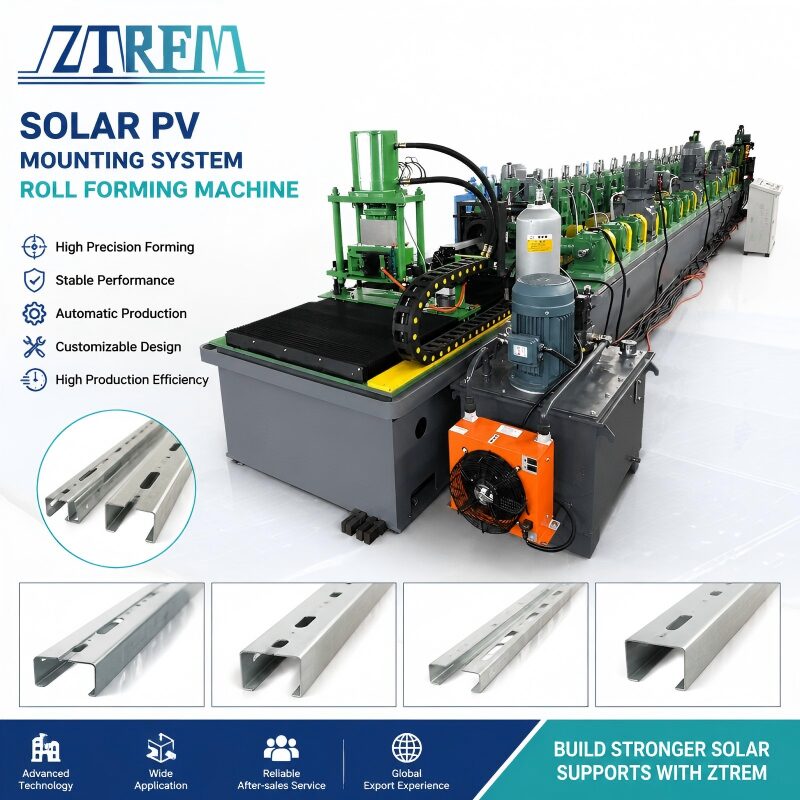 Solar Mounting Roll Forming Machine