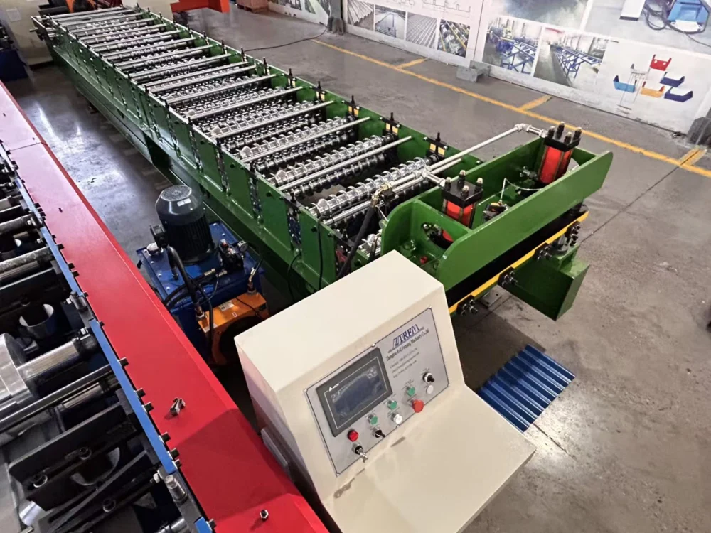 Corrugated Roof Sheet Roll Forming Machine:Automatic Metal Roof Panel - "Corrugated Corrugated Roof Sheet Roll Forming Machine:Automatic Metal Roof Panel Making Machine