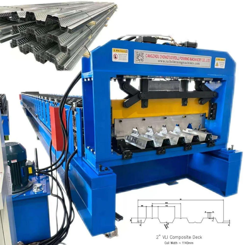 1.5” Composite Steel Deck for Shorter Spans Roll Forming Machine | Short-Span Floor Deck Line 5 1.5” Composite Steel Deck for Shorter Spans Roll Forming Machine | Sho - floor deck roll forming machine