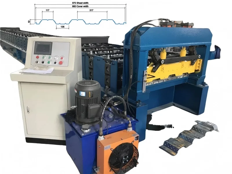 2.0" Composite Floor Deck for Mid-Range Spanning Roll Forming Machine: Engineered Production for Reliable Steel-Concrete Floors 4 2.0" Composite Floor Deck for Mid-Range Spanning Roll Forming Machine: - floor deck roll forming machine