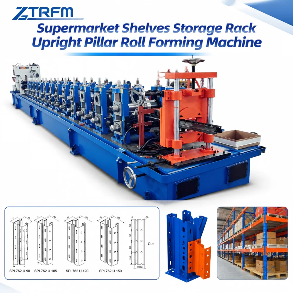 Rack Upright Roll Forming Machine:Automatic Warehouse Shelf Column Forming Machine 105 Rack Upright Roll Forming Machine:Automatic Warehouse Shelf Column For - h00ff33647e67484b846cdf4c21bf38afc 1789545588 S8Ui