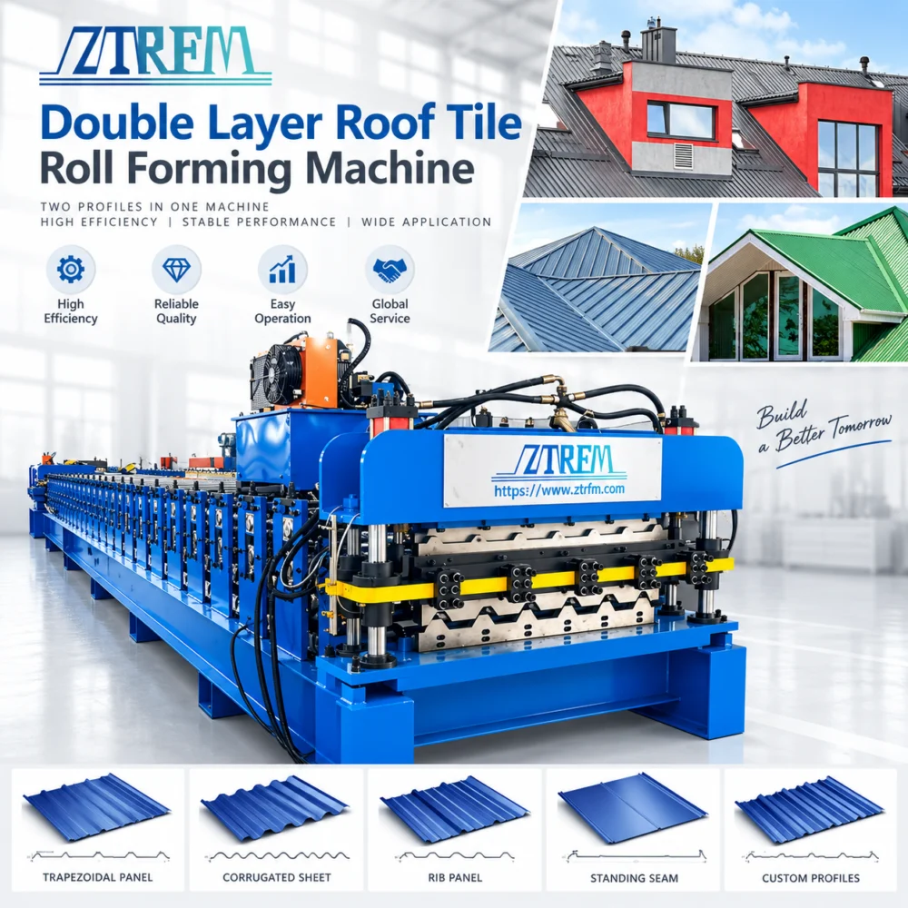 Double Layer Roof Tile Forming Machine:Dual Profile High Speed Roll Forming Line 1 Double Layer Roof Tile Forming Machine:Dual Profile High Speed Roll Fo - lULY6z 1789700079 fa5s