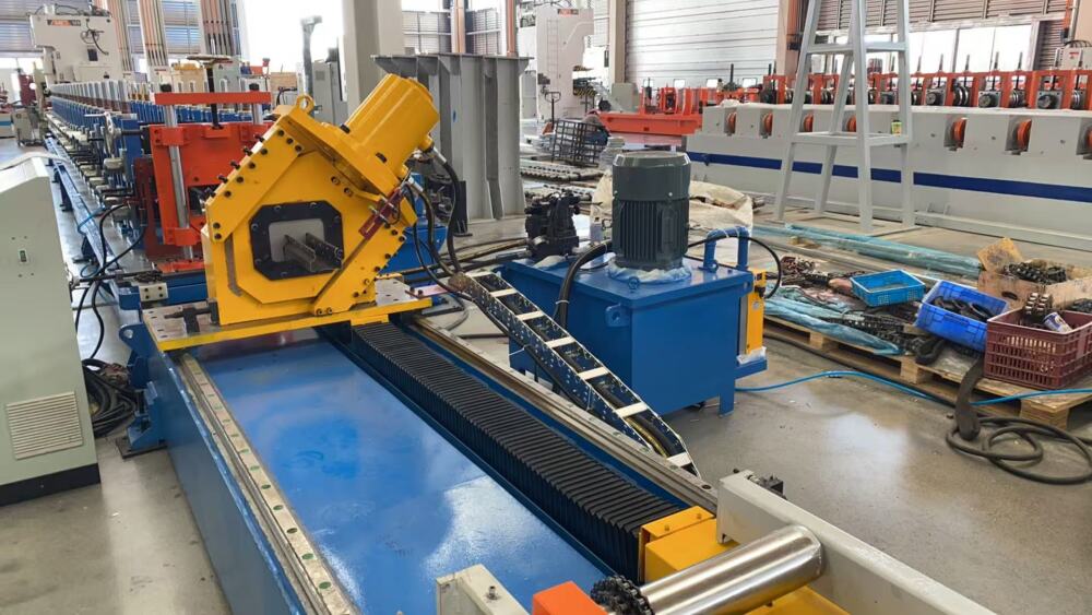Shelf Panel Upright Roll Forming Machine for Warehouse Storage Systems 1 Pallet Rack Upright Roll Forming Machine for Warehouse Storage Systems