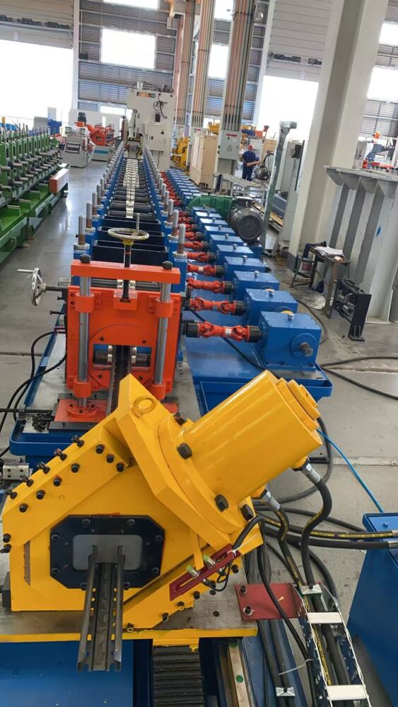 Shelf Panel Upright Roll Forming Machine for Warehouse Storage Systems 8 Pallet Rack Upright Roll Forming Machine for Warehouse Storage Systems