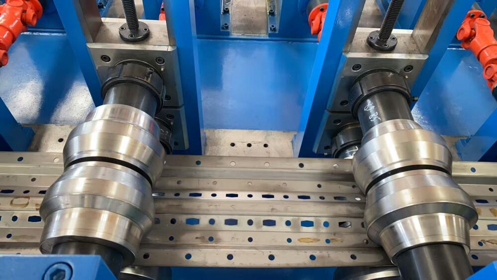Shelf Panel Upright Roll Forming Machine for Warehouse Storage Systems 3 Pallet Rack Upright Roll Forming Machine for Warehouse Storage Systems