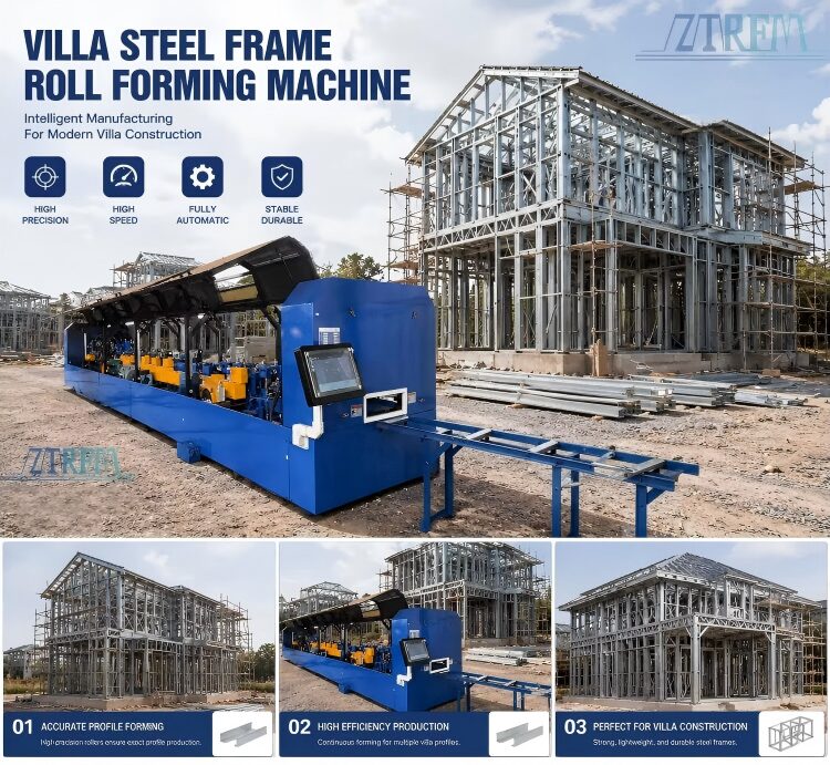 Villa Keel Forming Machine:High Precision Light Steel Keel Roll Former 13 Villa Keel Forming Machine:High Precision Light Steel Keel Roll Former