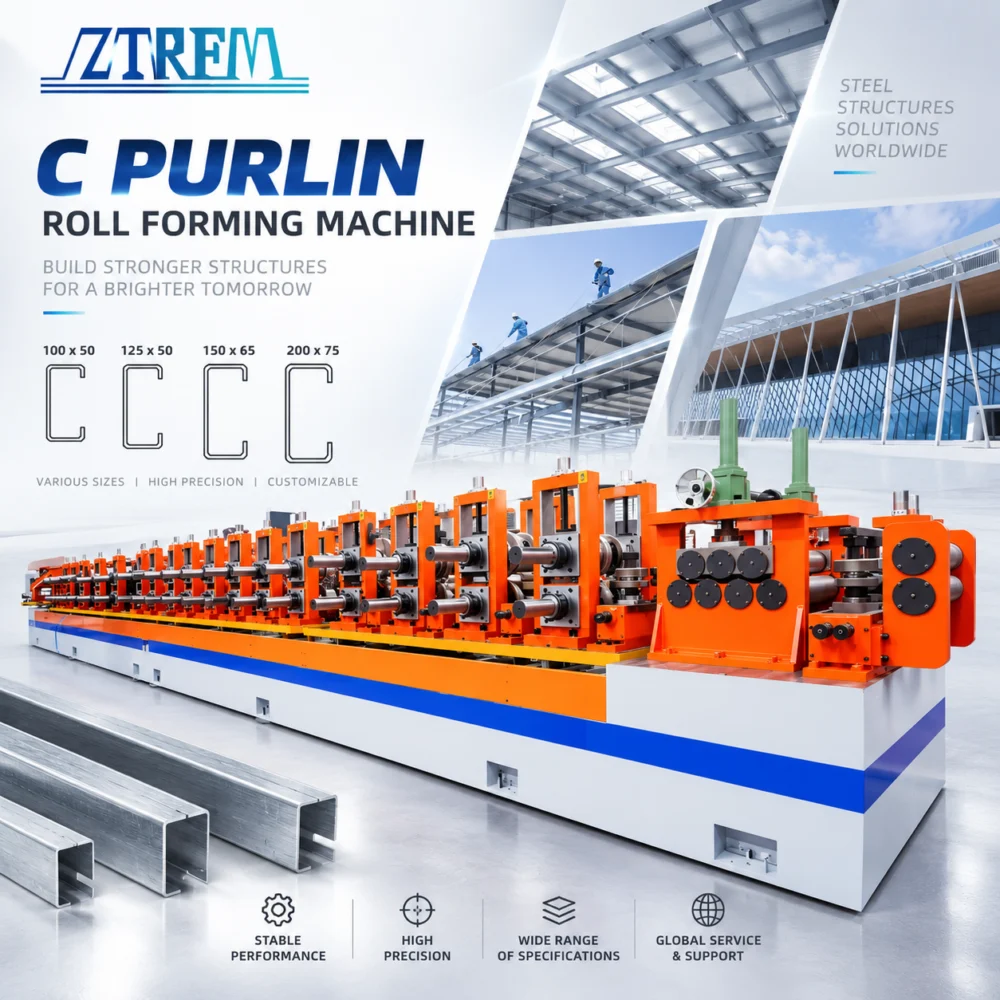 C Purlin Roll Forming Machine:High Precision & High Speed Cold Roll Forming Equipment 27 C Purlin Roll Forming Machine:High Precision & High Speed Cold Roll Fo - wkAOcv 1789443463 92Jf