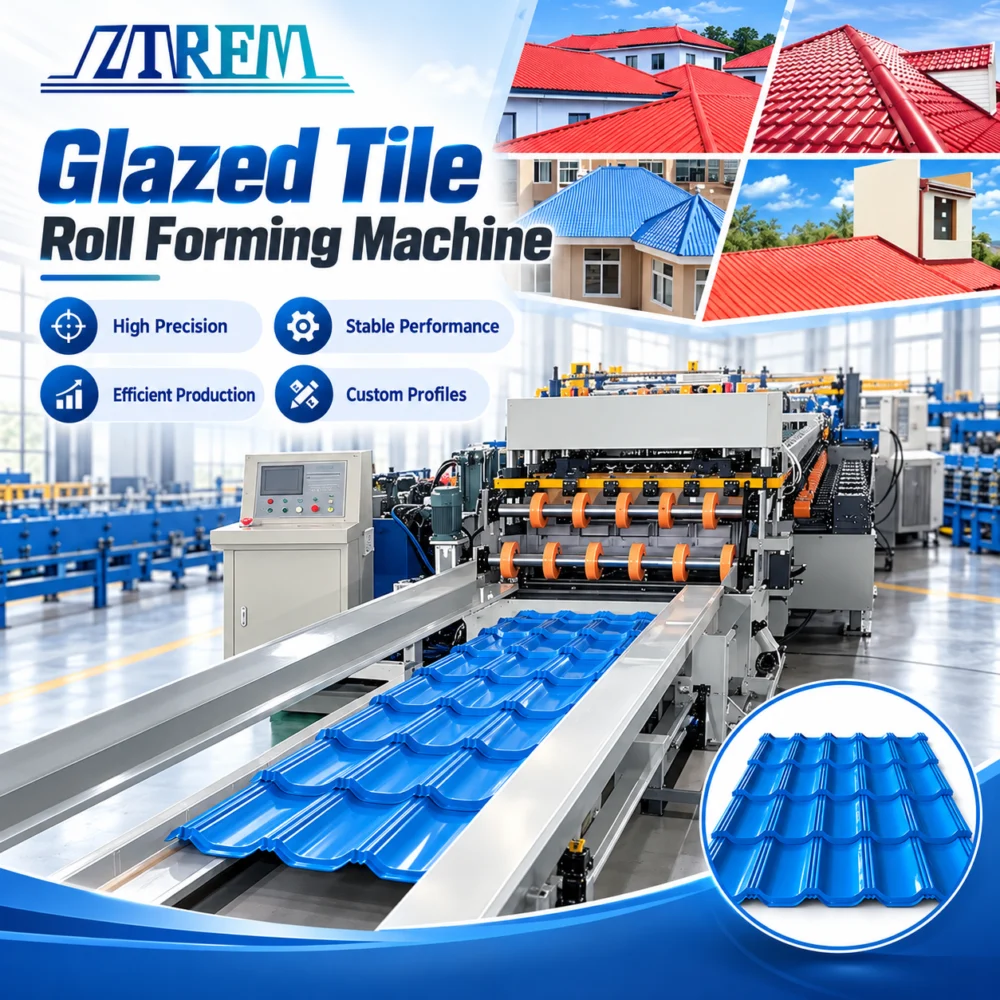 Glazed Tile Roll Forming Machine:Automatic Metal Roof Tile Making Machine For PPGI, GI, Aluminum 31 Glazed Tile Roll Forming Machine:Automatic Metal Roof Tile Making Mach - 64wO3Z 1792376266 vyAW