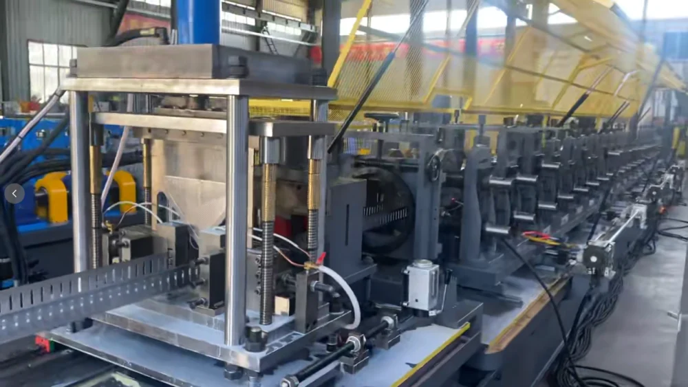Cable Tray Roll Forming Machine:Automatic Perforated Ladder Cable Tray - Content image 4 Cable Tray Roll Forming Machine:Automatic Perforated Ladder Cable Tray - cable tray roll forming machine 2 1792551530 FhDX