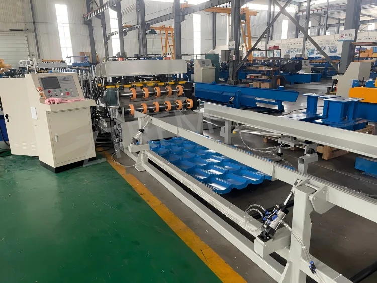 Glazed Tile Roll Forming Machine:Automatic Metal Roof Tile Making Mach - Content image 3 Glazed Tile Roll Forming Machine:Automatic Metal Roof Tile Making Machine For PPGI, GI, Aluminum