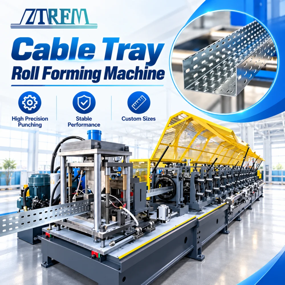 Cable Tray Roll Forming Machine：Automatic Perforated Ladder Cable Tray - r8B7Pq 1792553381 WwGi