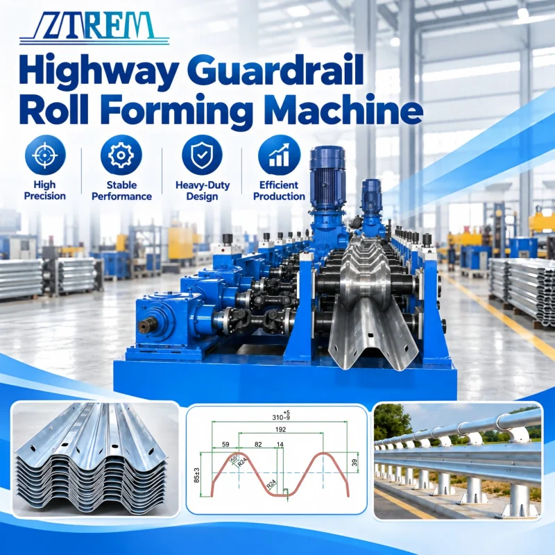Two Wave & Three Wave Highway Guardrail Roll Forming Machine - zzps9Z 1792652980 Bold